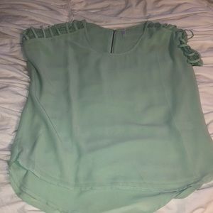 Size M Mint green blouse with lace